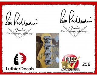Pino Palladino Custom Shop guitar Decal 258